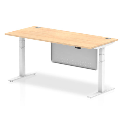 Air Height Adjustable Desk without Cable Ports with Steel Modesty Panel