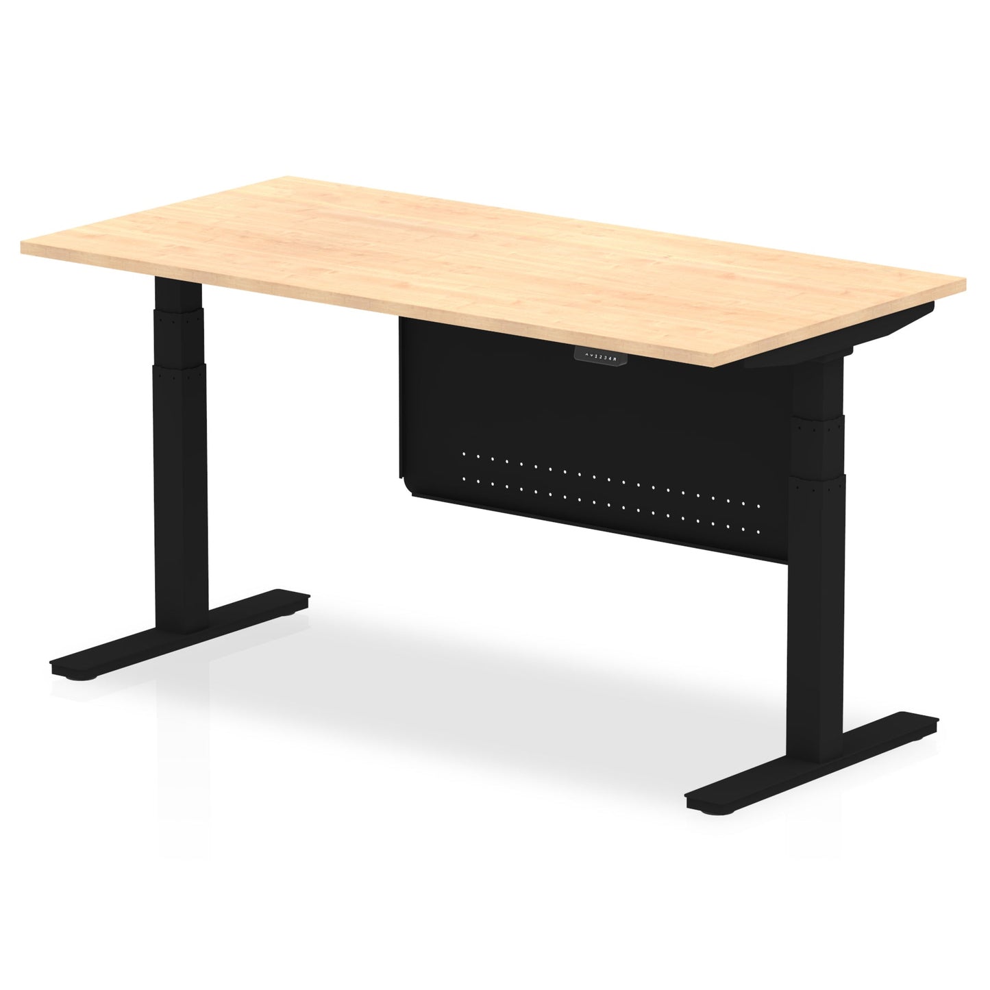 Air Height Adjustable Desk without Cable Ports with Steel Modesty Panel