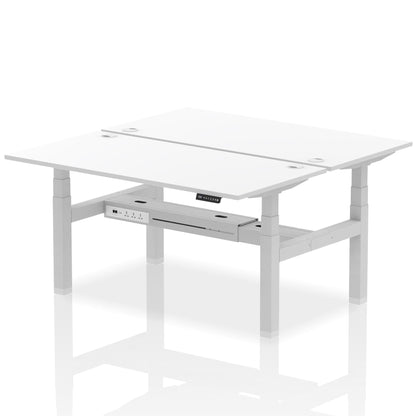 Air Back-to-Back Height Adjustable Bench Desk - 2 Person