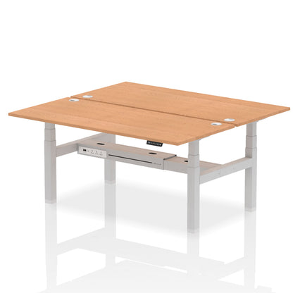 Air Back-to-Back Height Adjustable Bench Desk - 2 Person