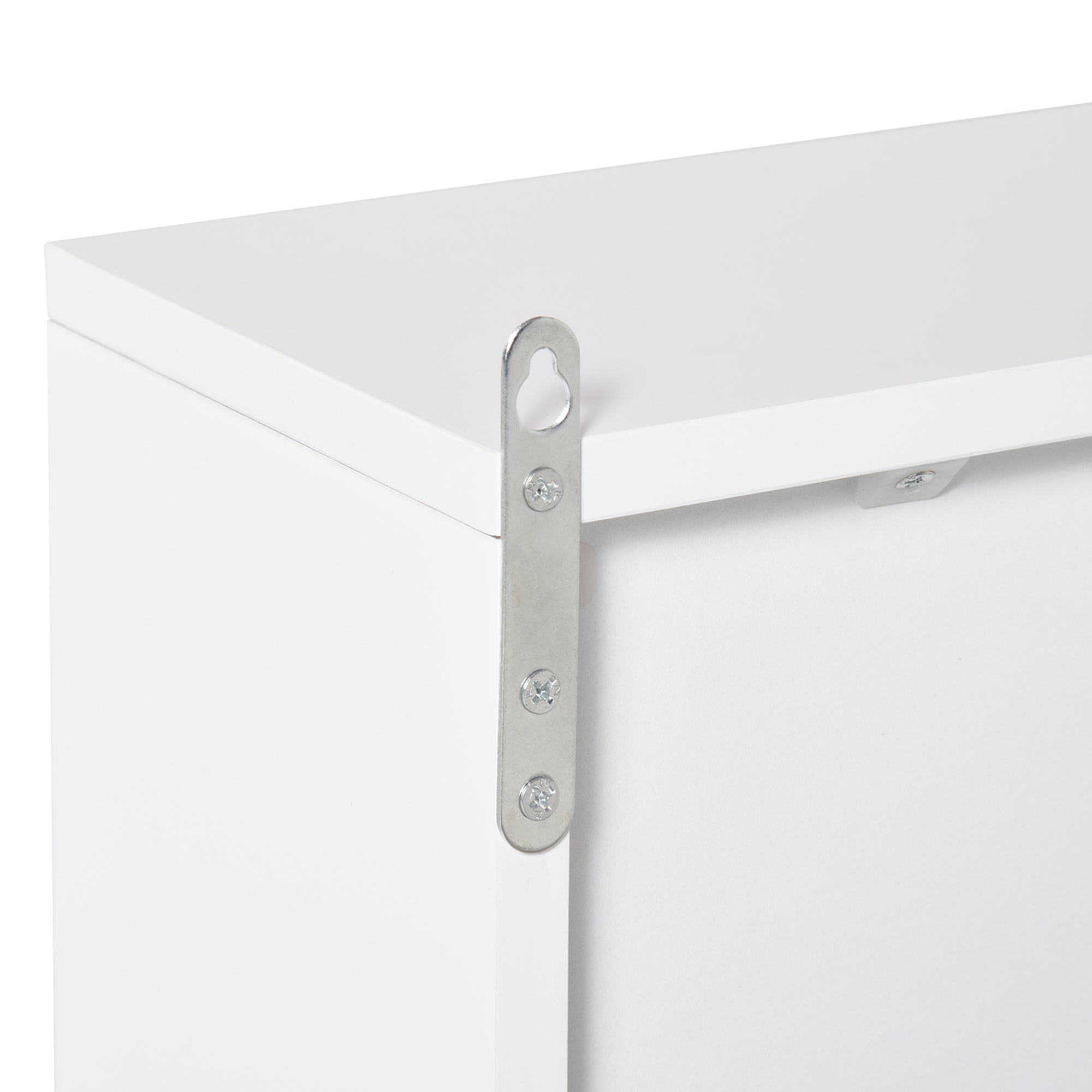 HOMCOM Bathroom Mirror Cabinet Wall Mounted Storage Shelf Bathroom Cupboard Double Door, White 