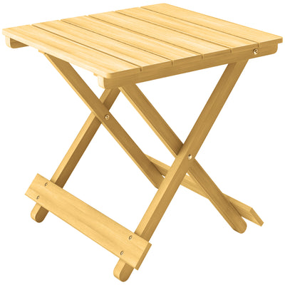 Outsunny Wooden Foldable Outdoor Coffee Table 