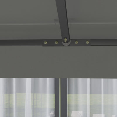 Outsunny 3 x 3(m) Gazebo Frame Replacement - Grey 