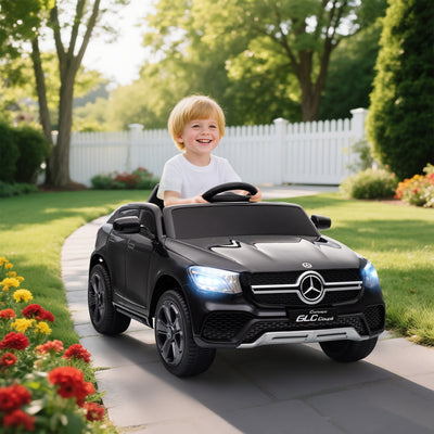 AIYAPLAY Mercedes-Benz GLC Licensed Kids Ride on Car with Remote Control, Soft Start, MP3, LED Headlights, Black 