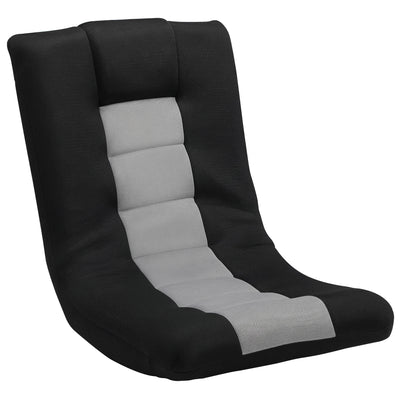 HOMCOM Floor Chair, Folding Floor Sofa with Adjustable Backrest, Wide Seat, Swivel Base, Black 
