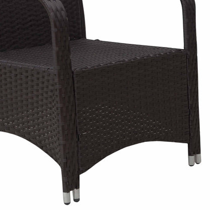 Outsunny 3 Pieces Rattan Bistro Set with Furniture Cover, Wicker Garden Furniture Set, Glass Top Coffee Table and Chairs with Cushions for Outdoor, Patio, Balcony, Cream White 
