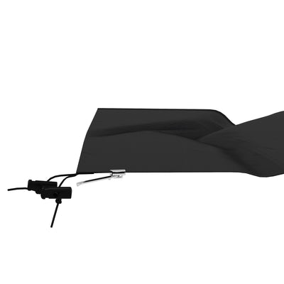 Outsunny Parasol Cover, Cantilever Umbrella Cover, Banana Umbrella Cover with Zipper for Outdoor Garden, Patio, Black 