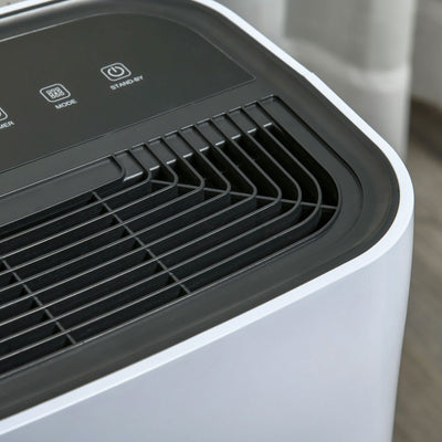 HOMCOM 16L/Day Portable Dehumidifier for Home, with LED Screen, Sleep Mode, 24H Timer, Electric Air Dehumidifier for Damp Laundry Bedroom Basement 