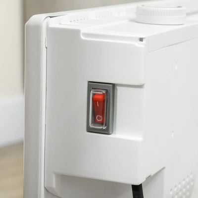 HOMCOM 2000W Convector Heater - White 