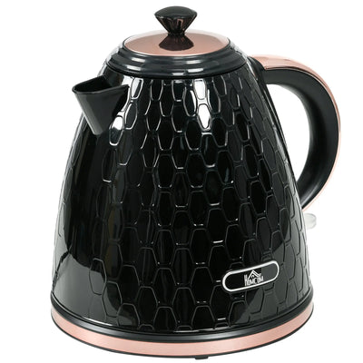 HOMCOM 3kW Rapid Boil Honeycomb Kettle - Black 