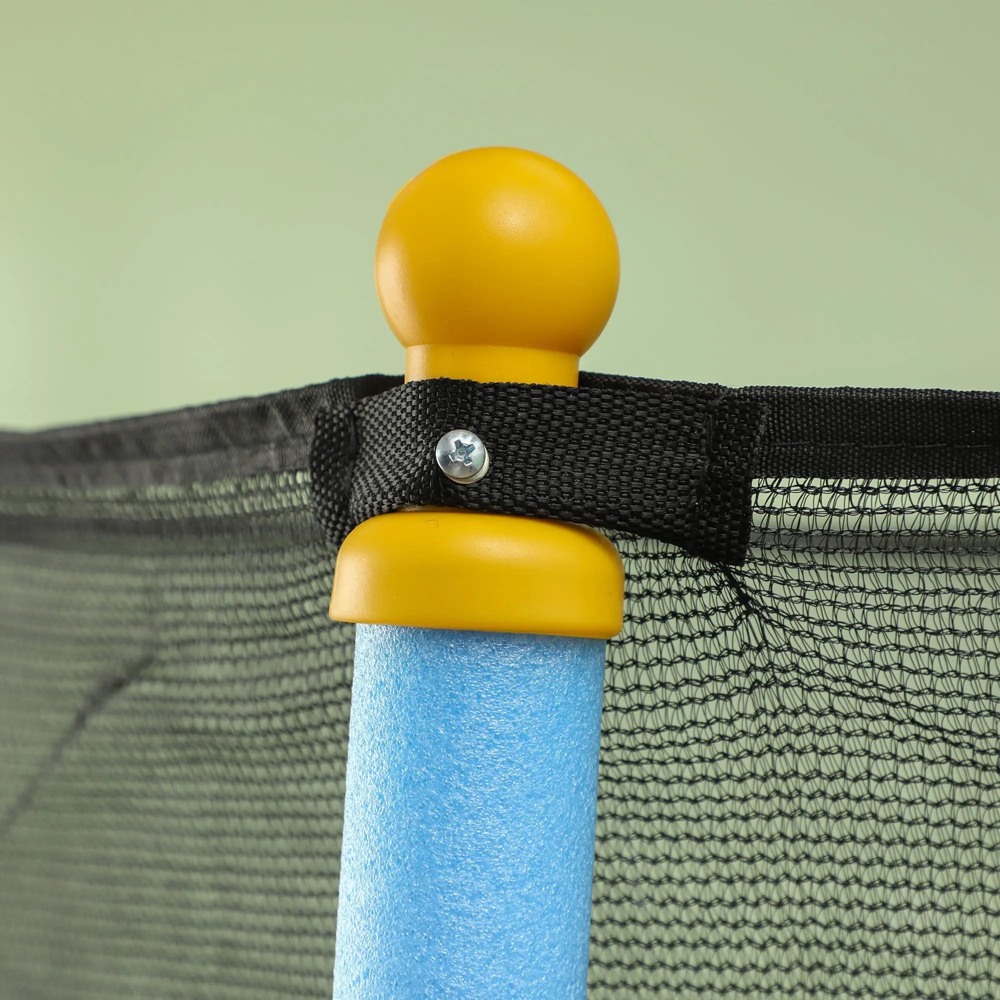 HOMCOM 4.6FT/55" Kids Trampoline with Safety Enclosure, Outdoor Indoor Use, for Ages 3-10 Years, Blue 