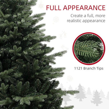 HOMCOM 5ft Artificial Spruce Christmas Tree - Green 