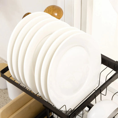 HOMCOM 65cm Modular Over-Sink Drying Rack 