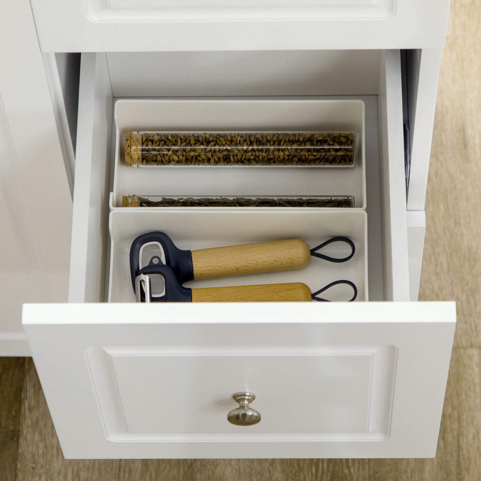 HOMCOM Drop-Leaf Kitchen Island on Wheels Utility Storage Cart with Drawers & Cabinet for Kitchen, Dining & Living Room 