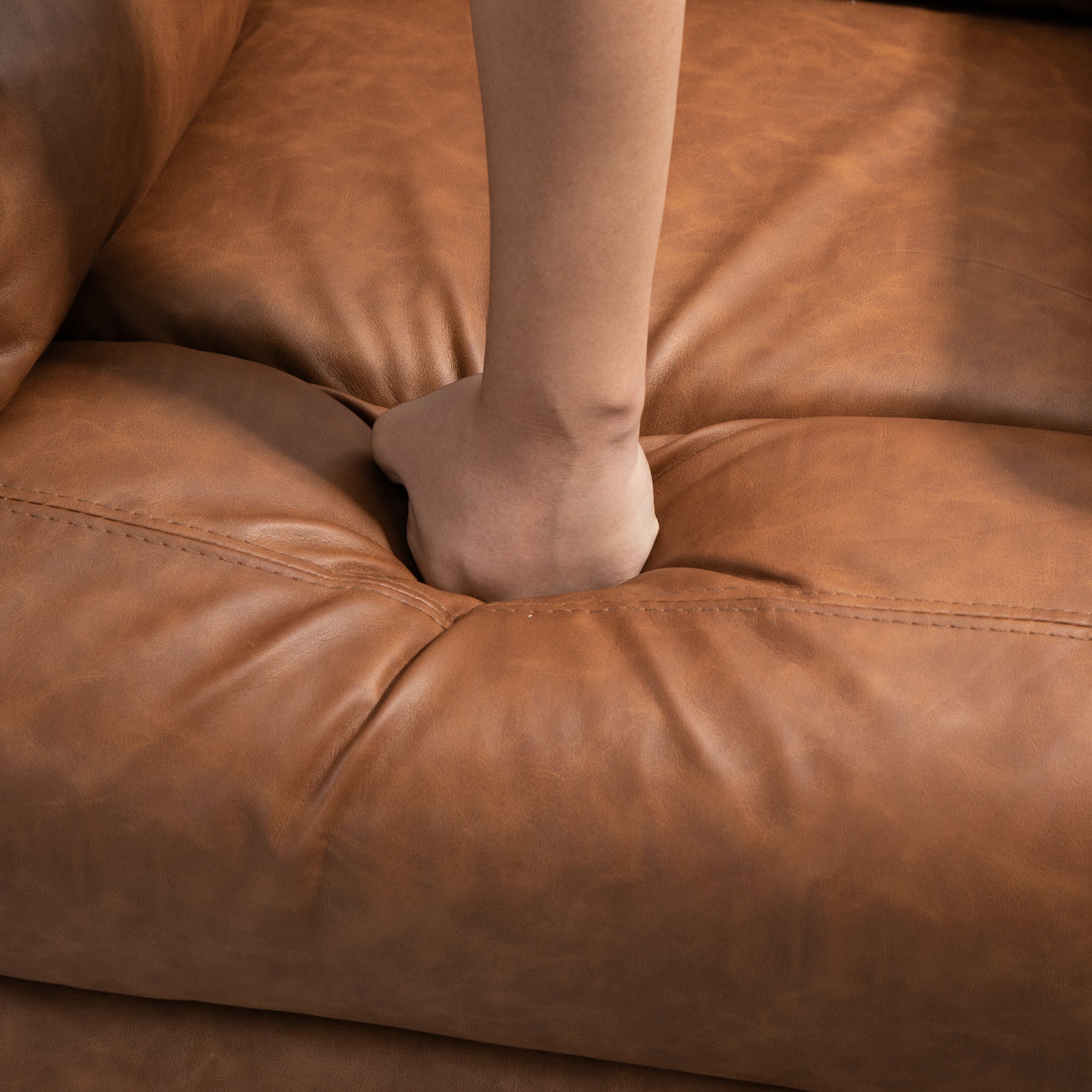 HOMCOM Faux Leather 70° Electric Riser Recliner Chair - Brown 