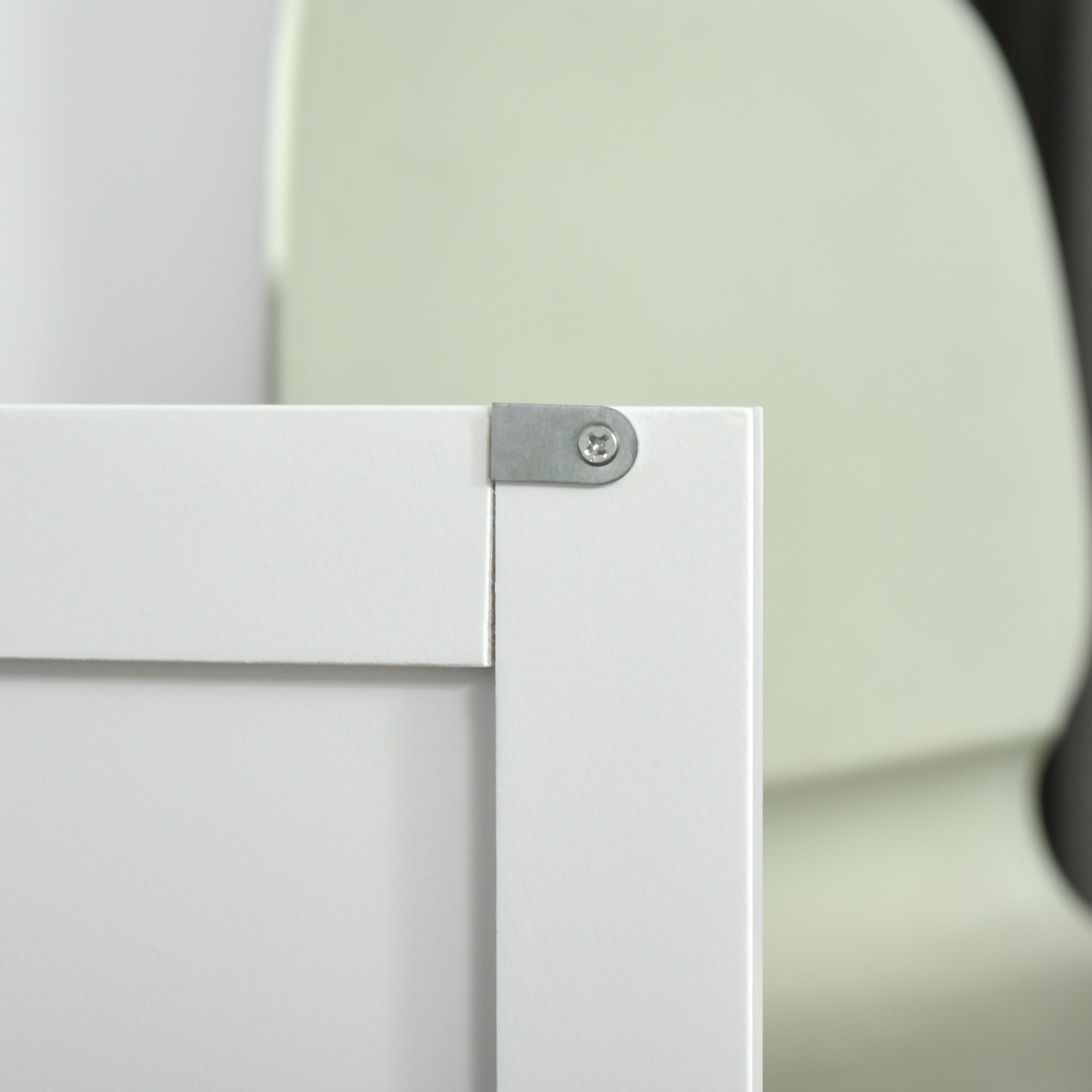 HOMCOM Kitchen Island Utility Cart, with 2 Storage Drawers & Cabinets for Dining Room, White 