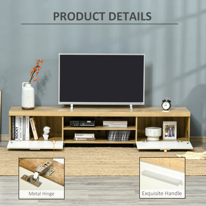 HOMCOM Modern TV unit Cabinet Entertainment Centre for TVs up to 90" w/ Cabinet Shelf for Living room Bedroom 