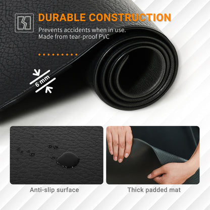 HOMCOM Multi-purpose Exercise Equipment Protection Mat Non-slip Floor Protector Gym Fitness Workout Training Mat 180 x 90cm 