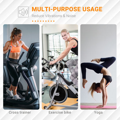 HOMCOM Multi-purpose Exercise Equipment Protection Mat Non-slip Floor Protector Gym Fitness Workout Training Mat 180 x 90cm 