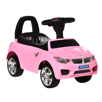 HOMCOM Ride on Car Baby Toddler Walker Foot to Floor Sliding Car Slider Pink 