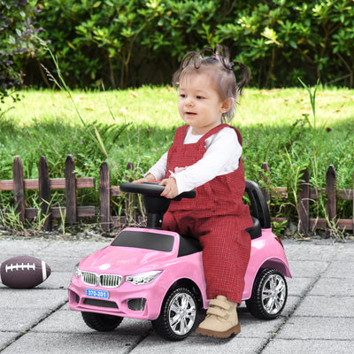 HOMCOM Ride on Car Baby Toddler Walker Foot to Floor Sliding Car Slider Pink 