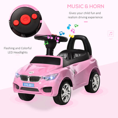 HOMCOM Ride on Car Baby Toddler Walker Foot to Floor Sliding Car Slider Pink 
