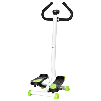 HOMCOM Twister Stepper, Step Machine with Adjustable Resistance, LCD Screen - White 