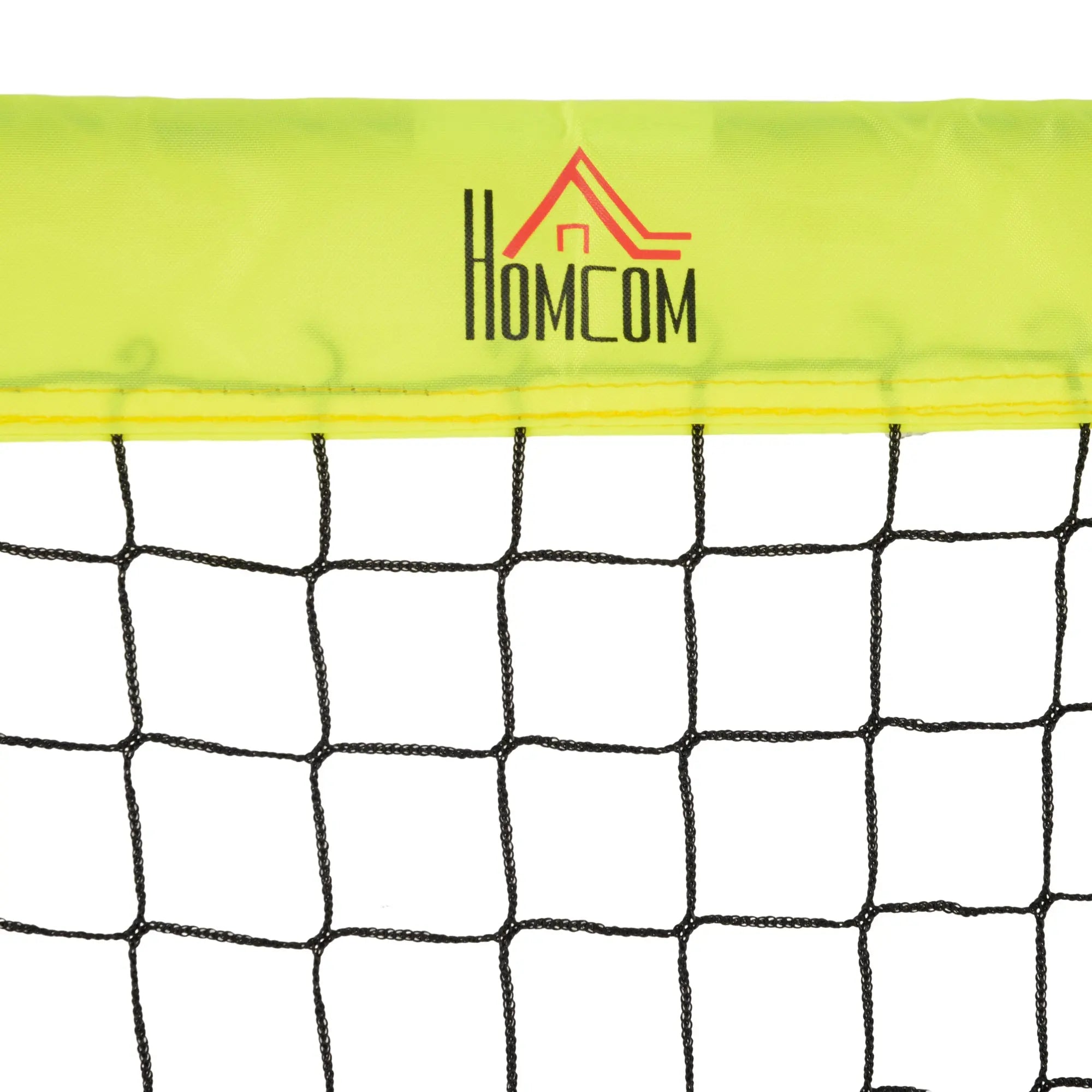 HOMCOM Two Football Goal Nets, Foldable Outdoor Sport Training Equipment, for Teens, Adults, with Carrying Bag, Yellow 