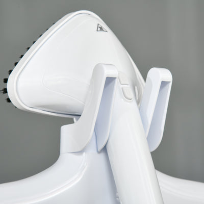 HOMCOM Upright Garment Clothes Steamer with 6 Steam Setting, 45s Fast Heat-up, 1.7L Water Tank and 45min Steamer, Wrinkle and Odour Remover, White 