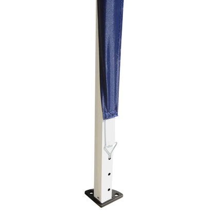 Outsunny 3 x 3M Garden Pop Up Gazebo Height Adjustable Marquee Party Tent Wedding Canopy with Carrying Bag, Blue 