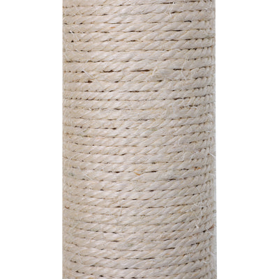 PawHut Cat Scratch Post with Bed Cat Tree for Indoor Cats Sisal Scratching Posts Hammock Kitty Activity Centre Grey 