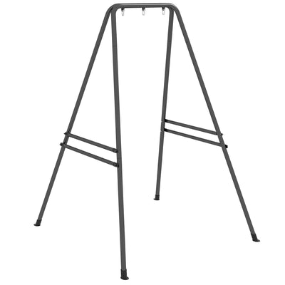 Outsunny Hammock Chair Stand, Hanging Heavy Duty Metal Frame Hammock Stand for Hanging Hammock Air Porch Swing Chair, Egg Chair, Black 
