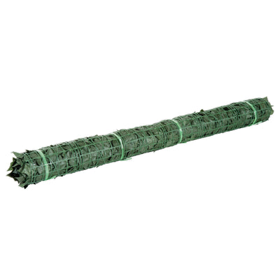 Outsunny 1-Piece Artificial Leaf Hedge Screen Privacy Fence Panel for Garden Outdoor Indoor Decor, Dark Green, 3M x 1.5M 