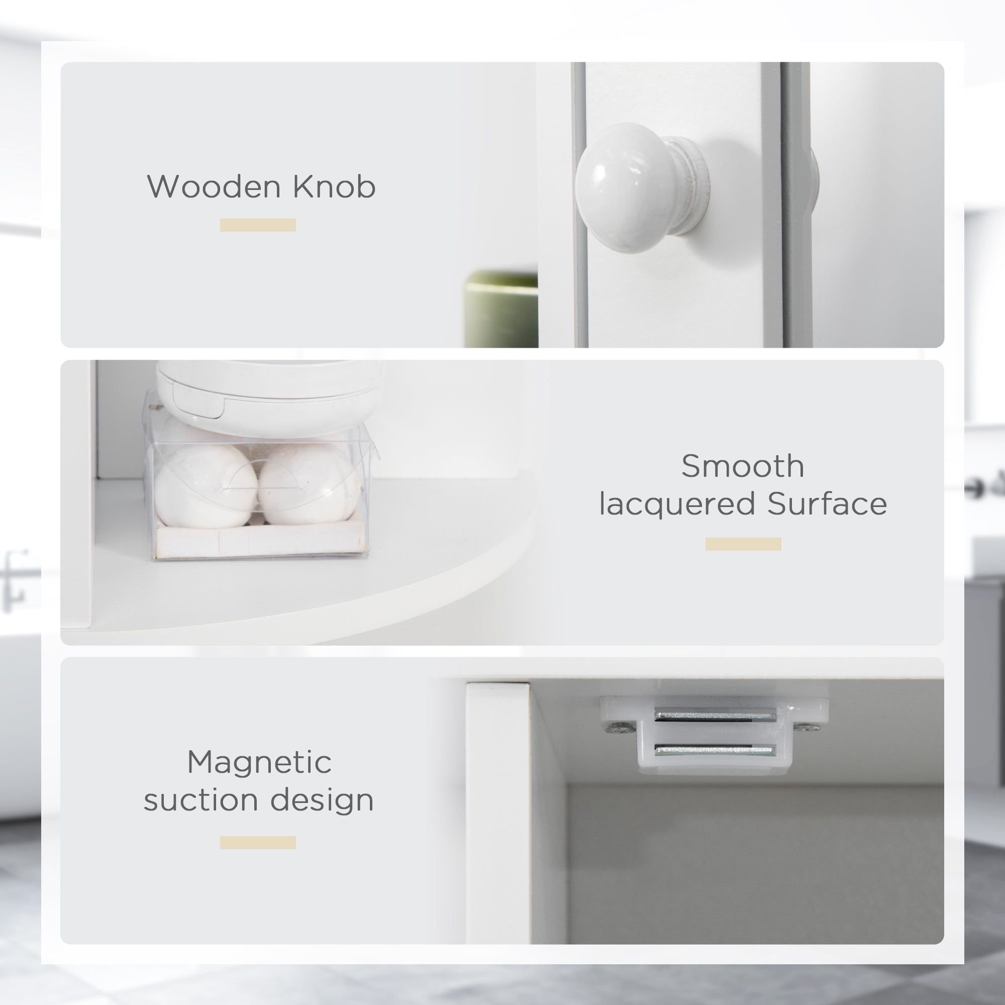 HOMCOM Wall Mounted Bathroom Cabinet with Mirror Single Door Storage Organizer 2-tier Inner Shelves White 