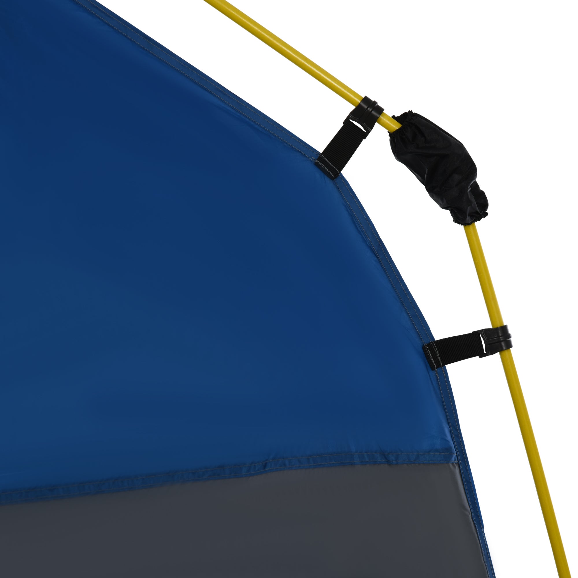 Outsunny 4 Person Automatic Camping Tent, Outdoor Pop Up Tent, Portable Backpacking Dome Shelter, Grey 