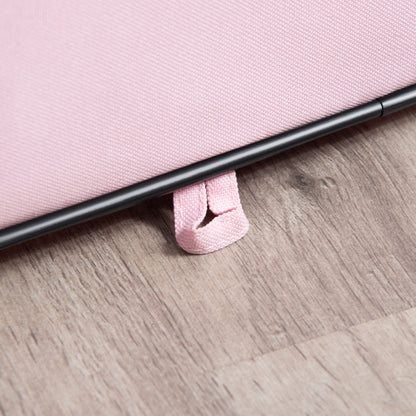 PawHut Fabric Pet Whelping Box Dog Cat Puppy Playpen Rabbit Guinea Pig Play Pen in Pink With Carry Bag Small Dia 90 x 41Hcm 