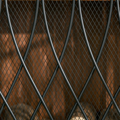 HOMCOM 126cm 3-Panel Metal Folding Fireplace Screen Heat Flame Protective Guard Child Pet Home Spark Barrier Surround w/ Mesh Pattern 