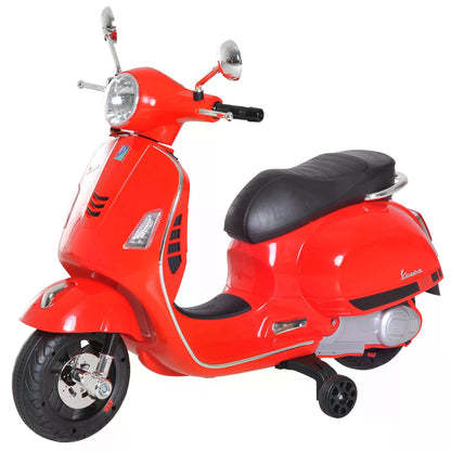 HOMCOM Kids Ride On Motorcycle, 6V, W/LED Lights-Red 