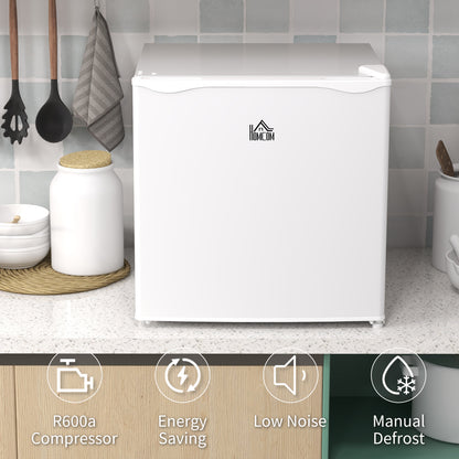 HOMCOM 35L Mini Freezer, -24\'e2\'84\'83 to -14\'e2\'84\'83 Temperature - White