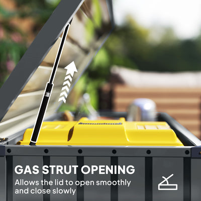 Outsunny 400L Galvanised Steel Garden Storage Box 
