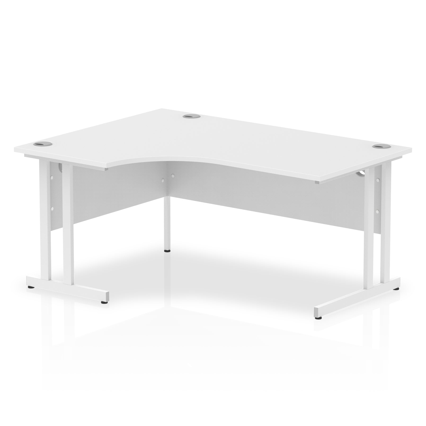 Impulse 1600mm Left Crescent Desk Cantilever Leg