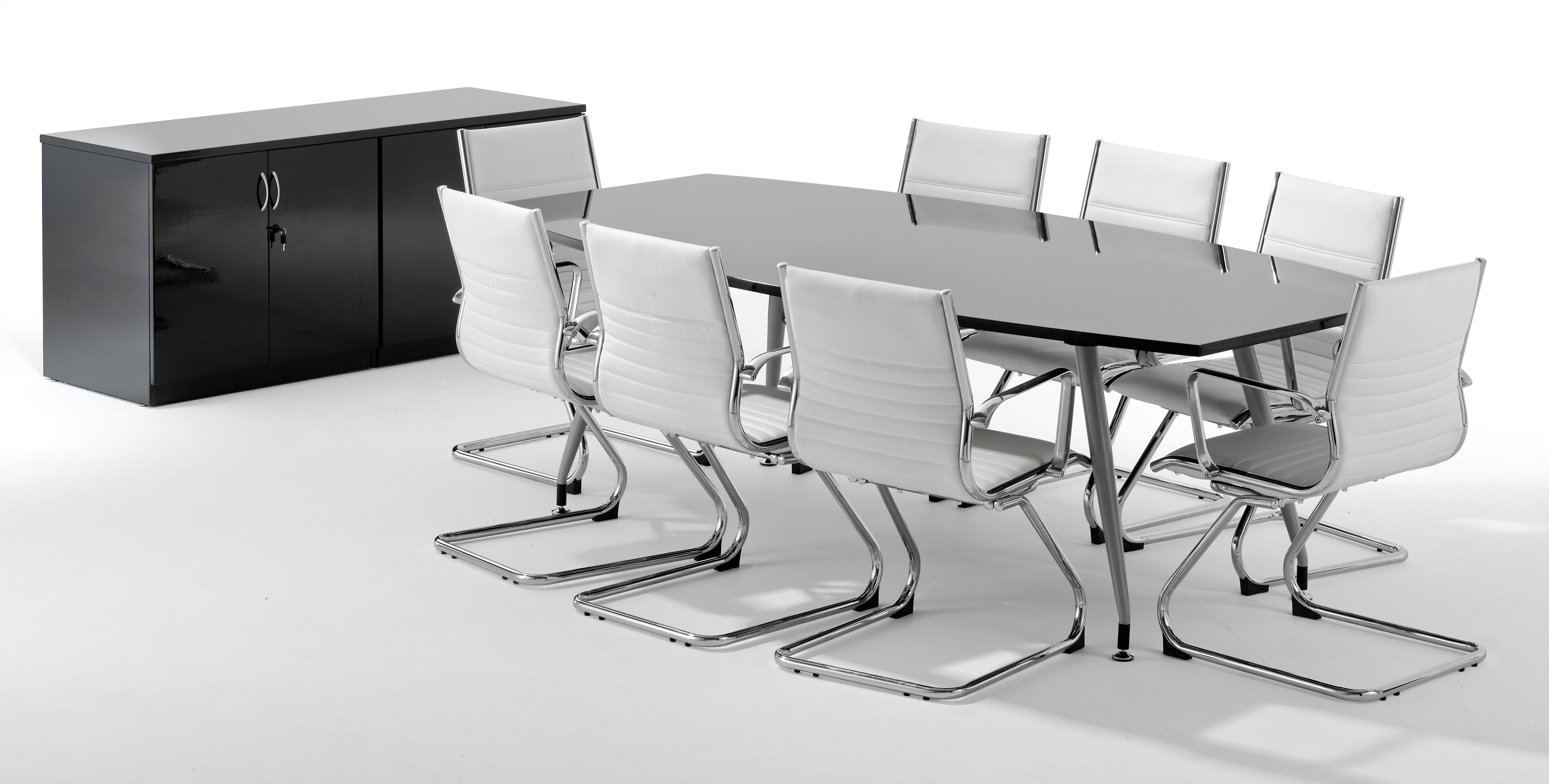 High Gloss Writable Boardroom Table