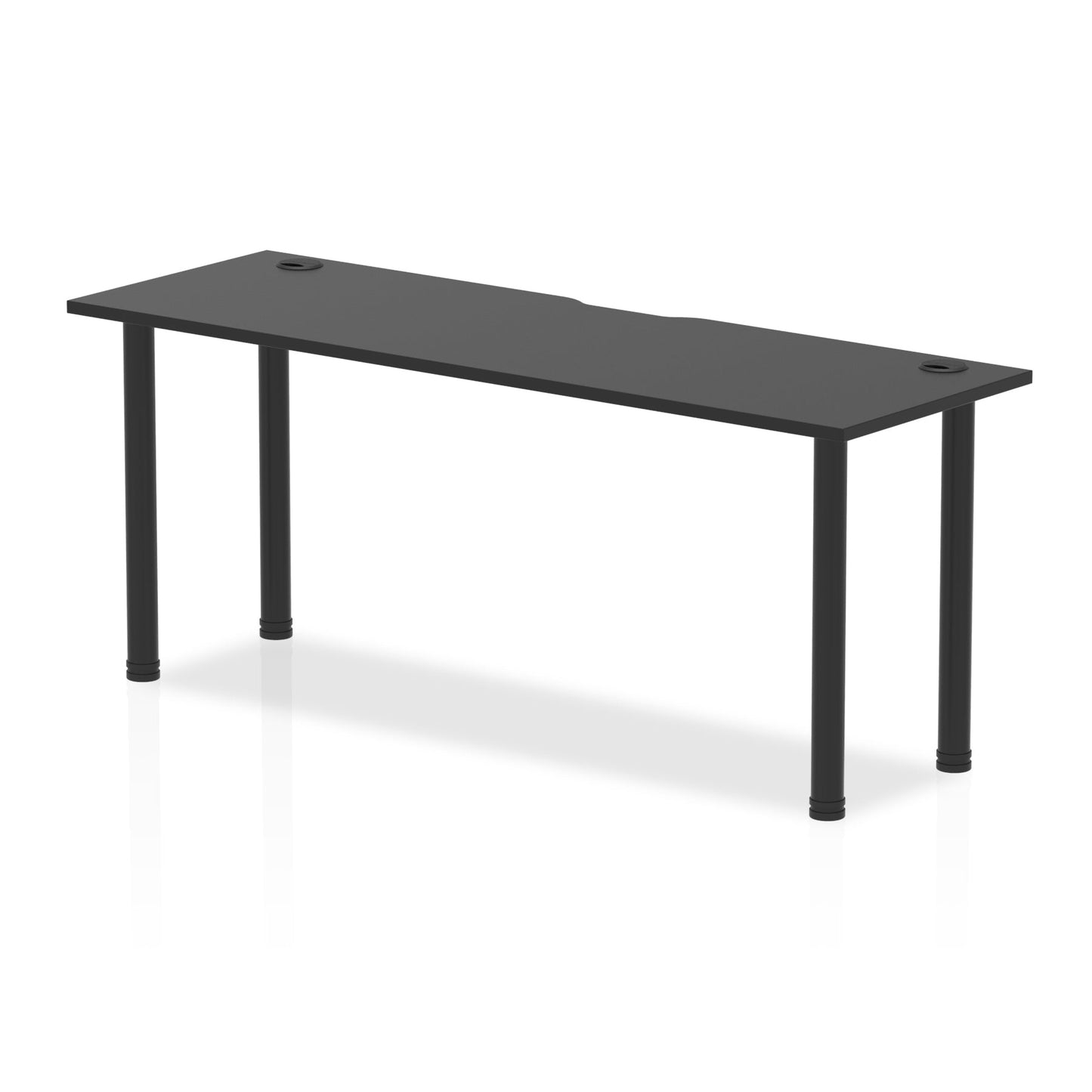 Impulse Black Series Slimline Straight Table