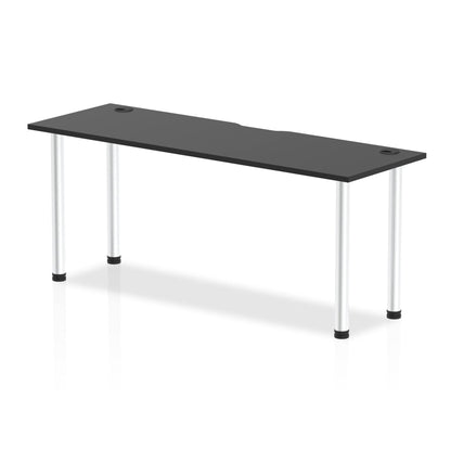 Impulse Black Series Slimline Straight Table