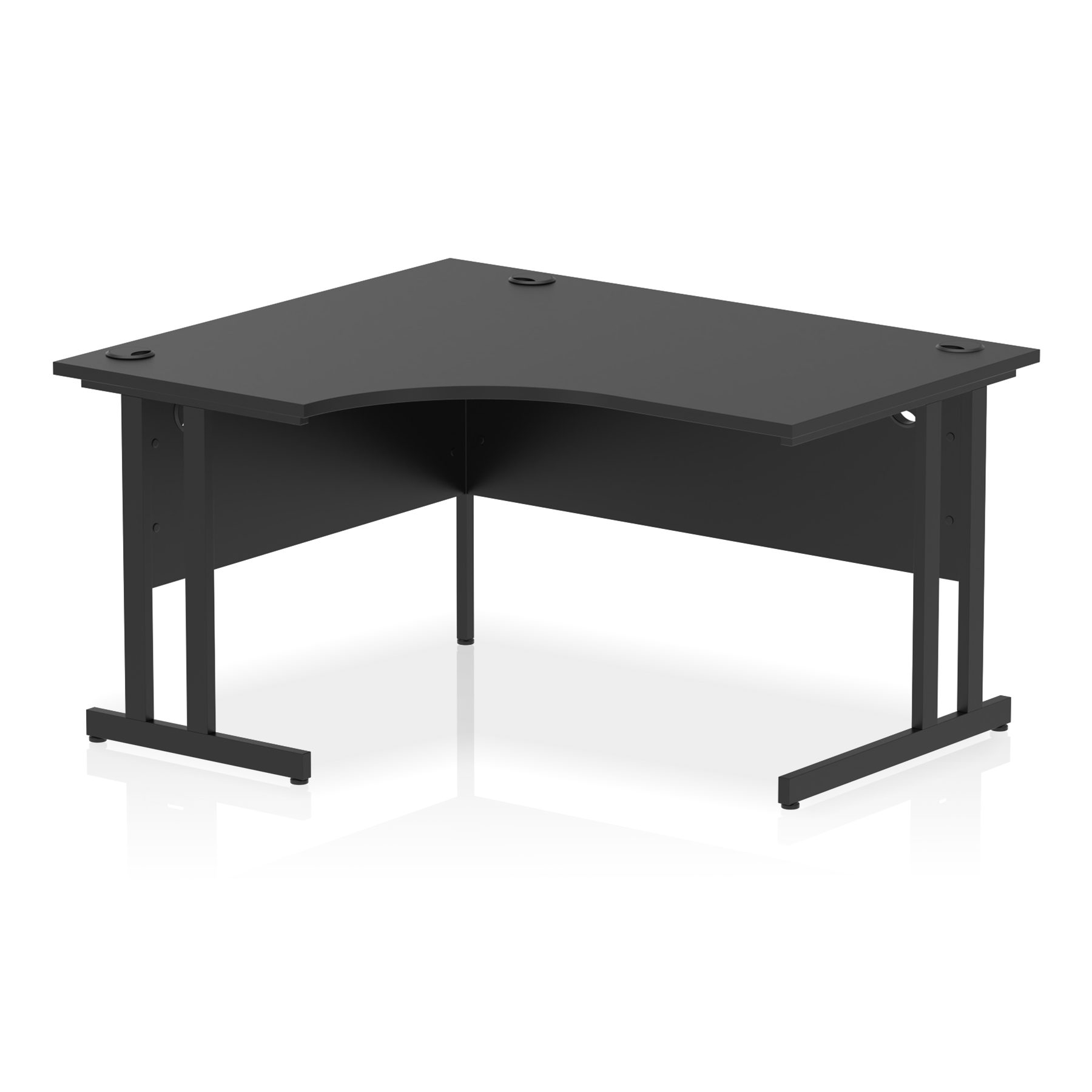 Impulse 1400mm Left Crescent Desk Cantilever Leg