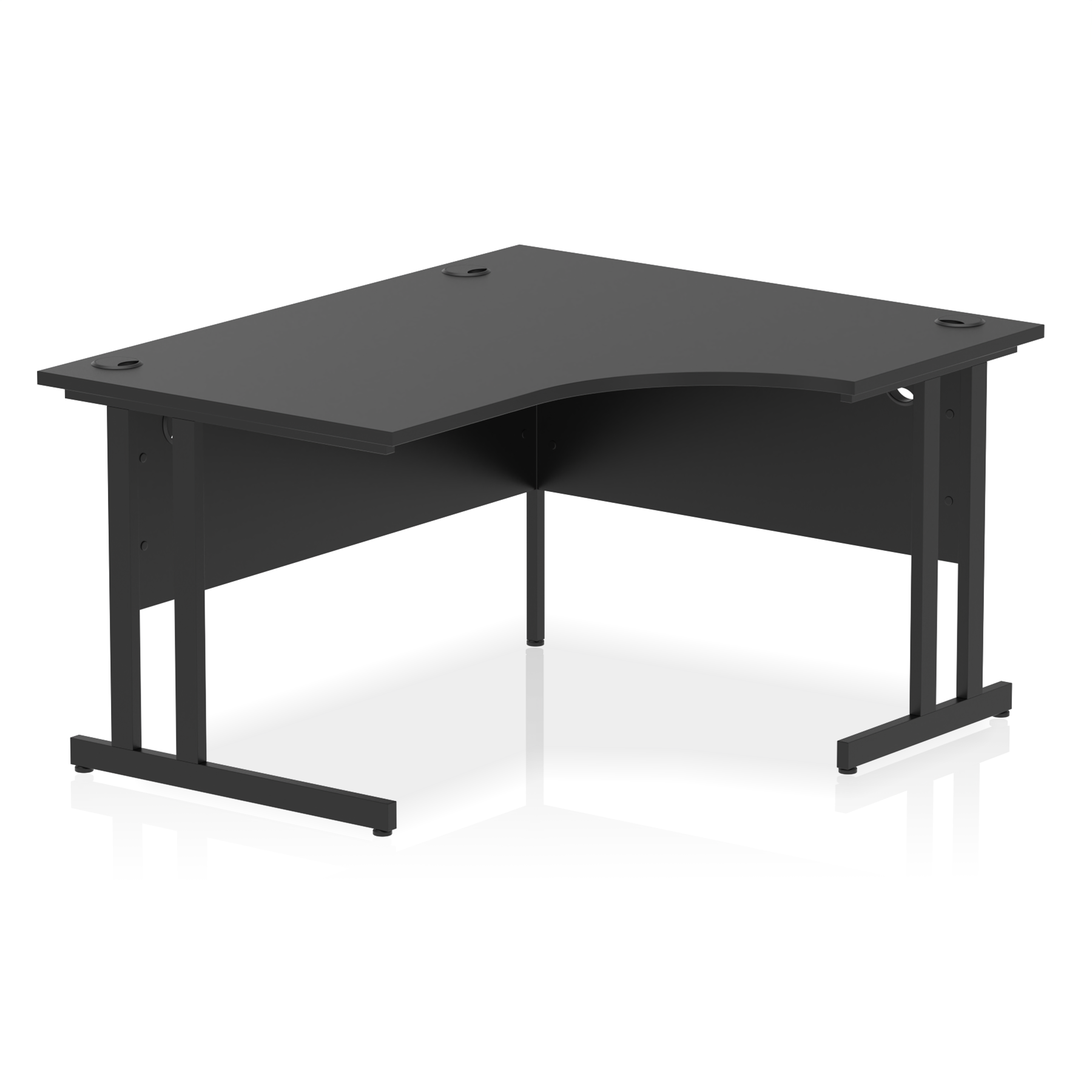 Impulse 1400mm Right Crescent Desk Cantilever Leg