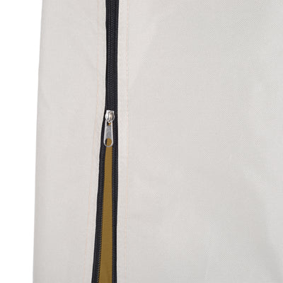 Outsunny Parasol Cover, Cantilever Umbrella Cover, Banana Umbrella Protector with Zipper for Outdoor Garden, Patio, White 