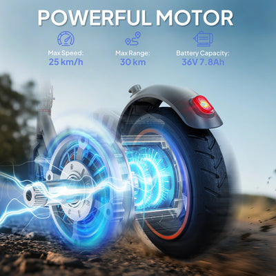 SPORTNOW Foldable Electric Scooter with 350W Motor, Up to 25km/h 