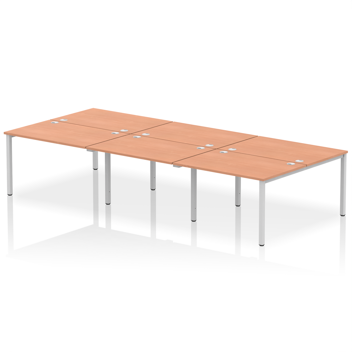 Impulse B2B Bench Desk - 6 Person