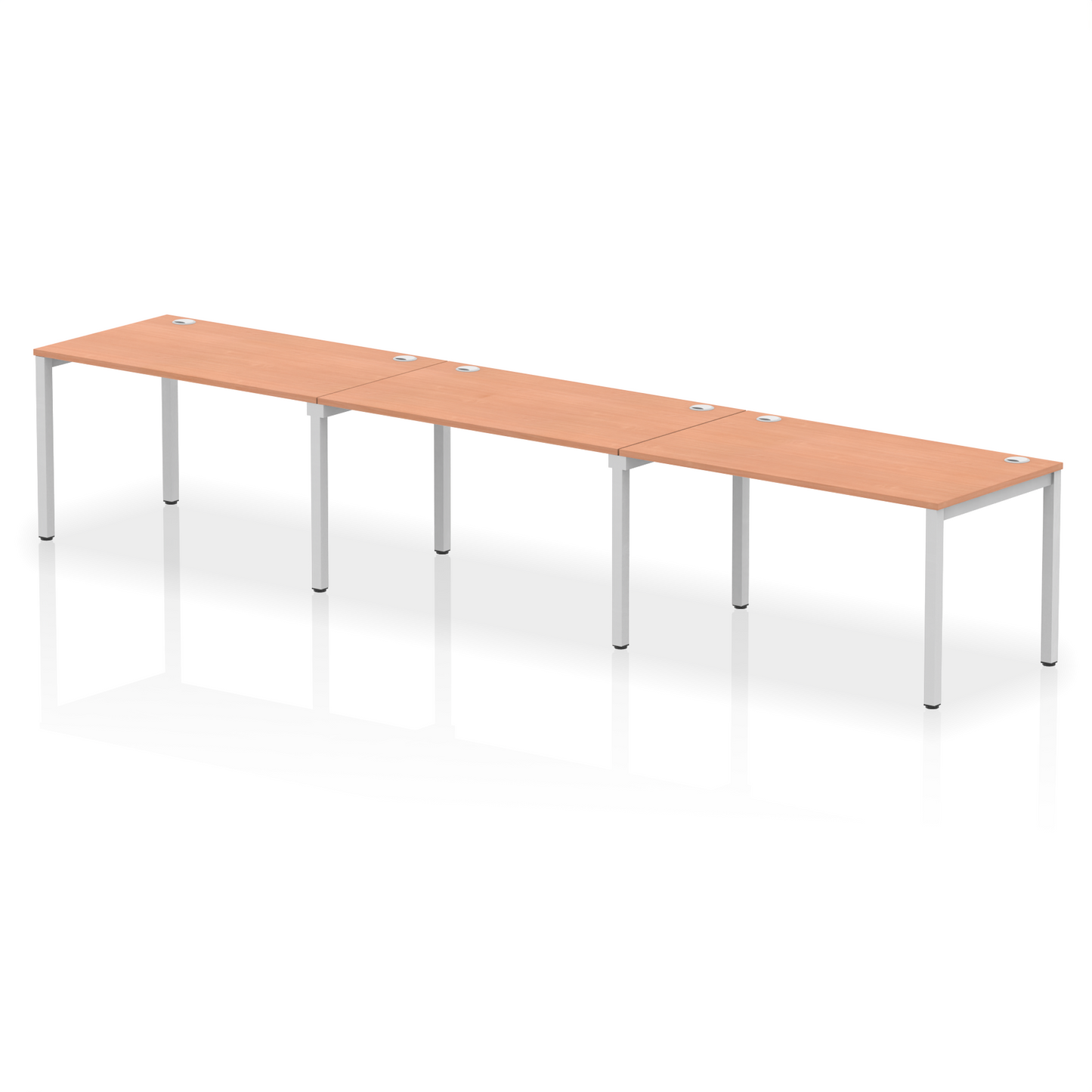 Impulse Single Row Bench Desk - 3 Person